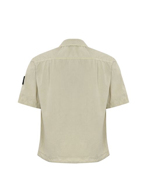 Giacca camicia 1200029 in twill di cotone Sand STONE ISLAND | 1200029S00WNV0195